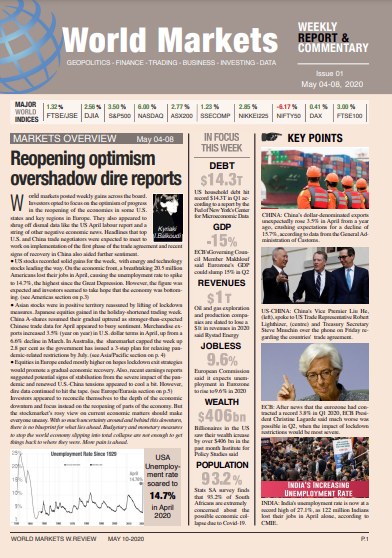 world markets weekly issue 1 front page